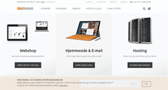 Desktop Screenshot of dandomain.dk